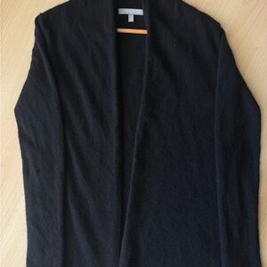 Black Open Front Cardigan